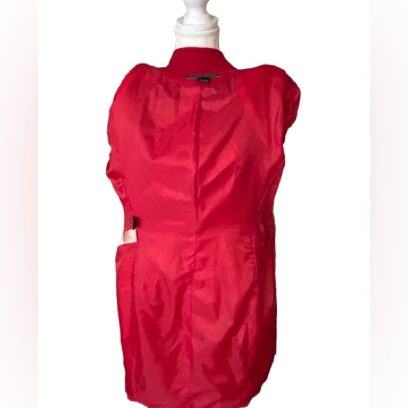 Vintage Ralph Lauren Red Jacket Wool Small Long Logo Gold Buttons Crest 80s 90s - Picture 11 of 16